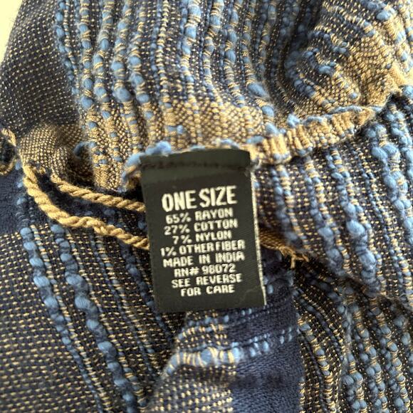 Cejon Made in India Boho Fairy Neck Head Scarf Shawl Blue Fairy Boho Hippie - Picture 3 of 7